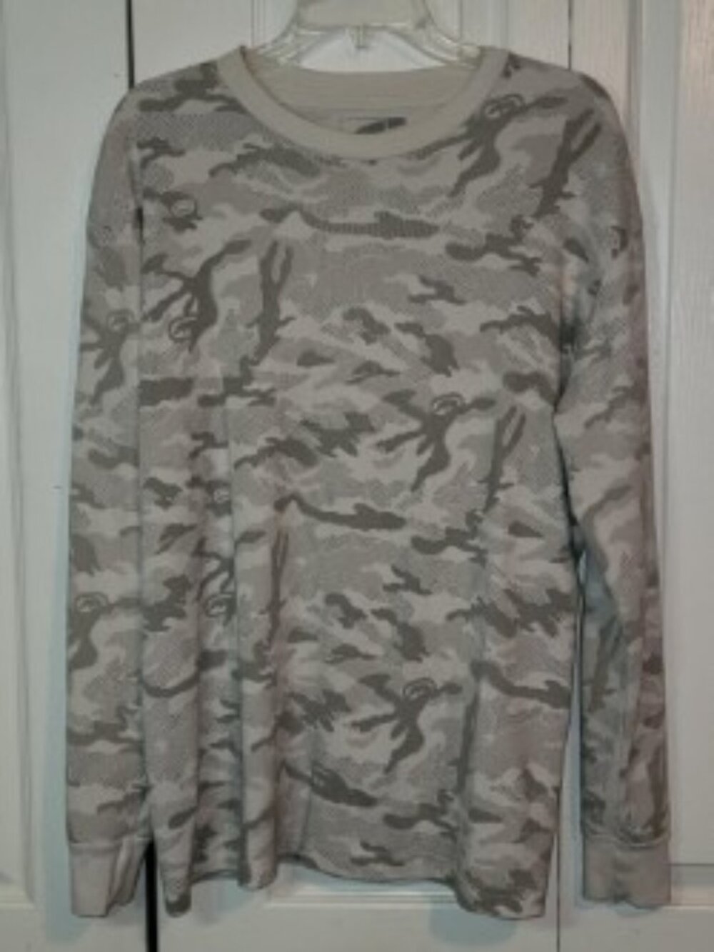 Ecko Unltd Thermal Long Sleeve Shirt Men’s XL Snow Camo Y2K Streetwear